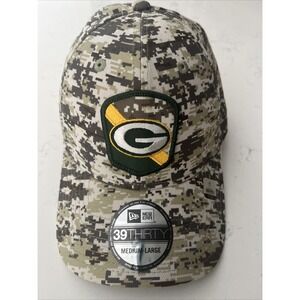 Green Bay Packers Salute‎ Service Camo Hat New Era 39thirty M/L Medium Large NWT